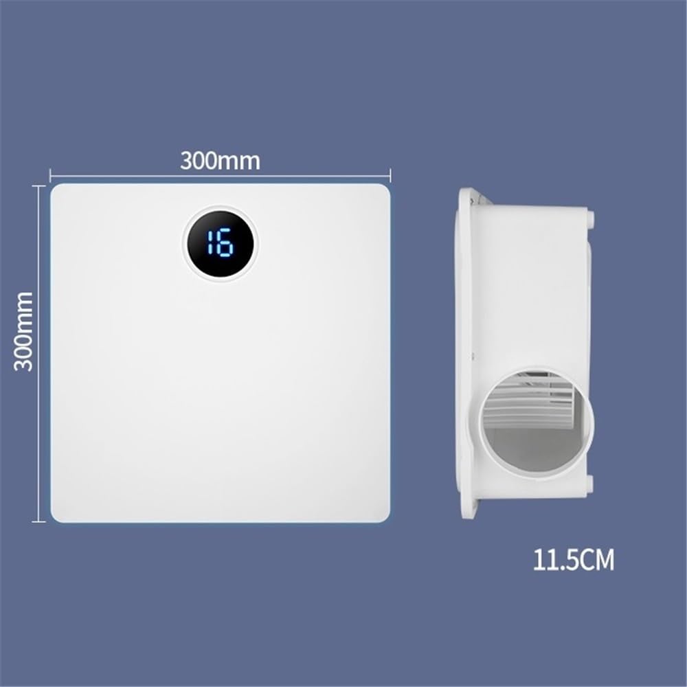 Ventilador Ventilador de techo de 30 x 30 cm, extractor de aire de alta potencia for cocina y baño, panel de iluminación ambiental for montaje en techo. Cuarto de baño