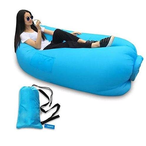 Raptas Outdoor Portable Waterproof Custom Inflatable Lounger Sofa Air, Bed Outdoor Camping Lazy Bag