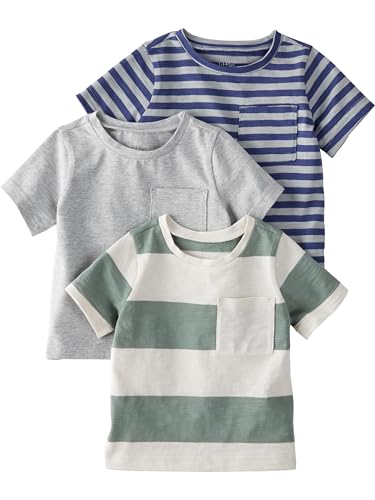 Image of Little Planet by Carter's Unisex Baby 3-Pack Tops Made with Organic Cotton
