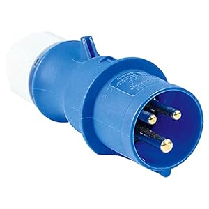 as – Schwabe Prise as – Schwabe CEE, prise extérieure 230V/32A avec connexions vissées, idéale pour une utilisation en extérieur, IP44, Fabriqué en Allemagne, bleu I 6059