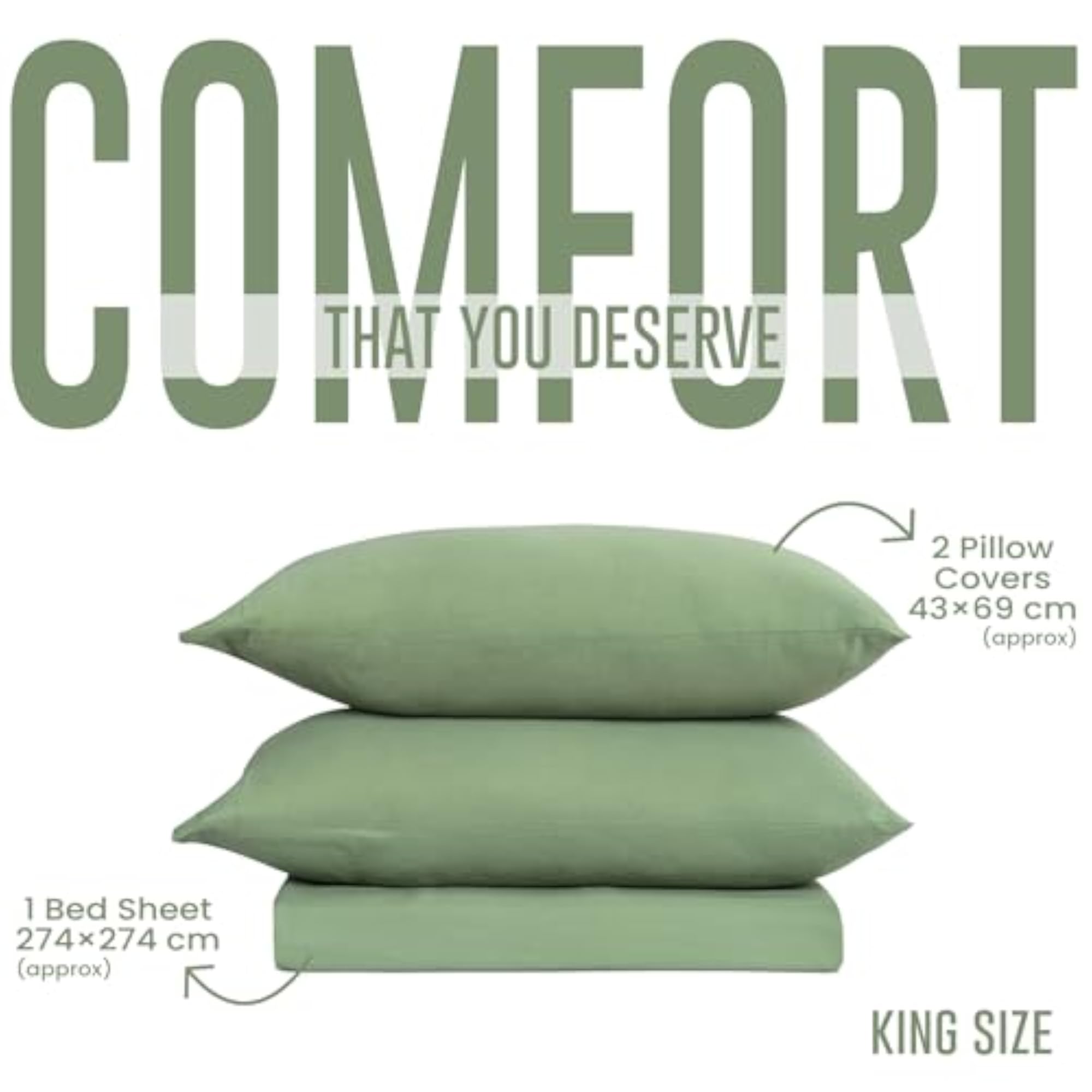 400 TC Bamboo Cotton King Size Bedsheet - Ultra Luxury