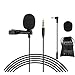 Lavalier Microphone, Seacue 3.5mm Lapel Clip-on Omnidirectional Condenser Microphone for iPhone & Android Smartphones or any other mobile device