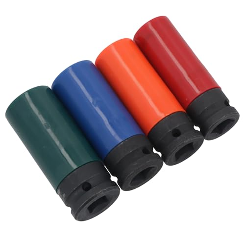 Douilles à choc 1/2" en alliage robuste avec code couleur profond 4 pièces - 4