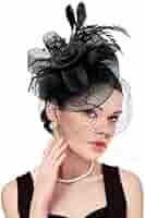 5-teiliges Fascinator Hut Set - Elegante Kopfschmuck Für Damen Mit Handschuhen