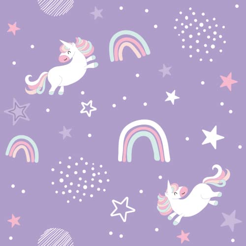 Grow Wild Changing Pad Cover 3 Pack | Soft & Stretchy Jersey Cotton | Baby Changing Table Pad Cover | Diaper Changing Pad Covers For Girls Or Boys | Wipeable Sheets | Pink Purple Unicorn #TOP4