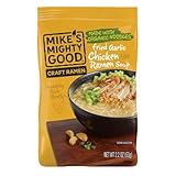 Mike’s Mighty Good Fried Garlic Chicken Soup – Meat Ramen with Organic Noodles – Fried Garlic Chicken Flavor – Instant, Quick Meal – Protein Ramen – Healthy Noodle Pack with Rich Broth – 7-Pack 2.2oz Each