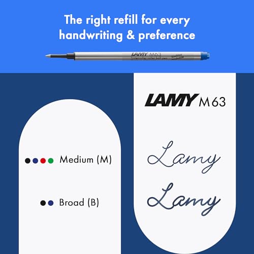 Image of Lamy Safari Black Roller Ball Pen with Medium M63 black refill