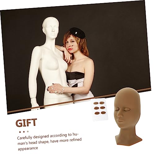 Mannequin silicone extensions de cils avec yeux remplaçables VICASKY