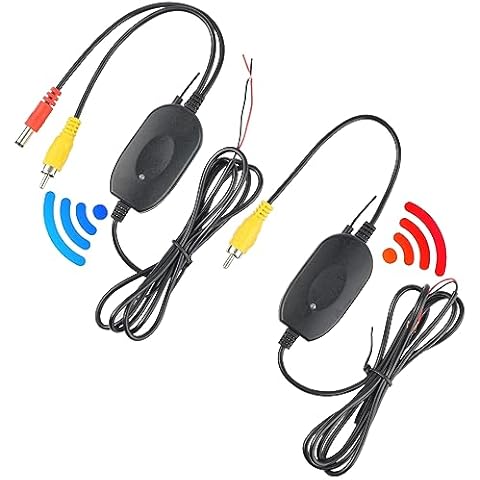 2.4Ghz Wireless Video Vehicle Transmitter Receiver for Car Rear View Vehicle Backup Camera DVD Monitor Screen Reverse Backup Rearview Cam Cover
