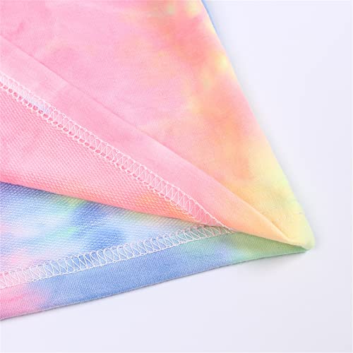 Kids Girls Boys Sweatshirt 2PCS Pullover Hooded Toddler Long Sleeve Tie Dye Sweater & Pants Outfits Set Fall Clothes4