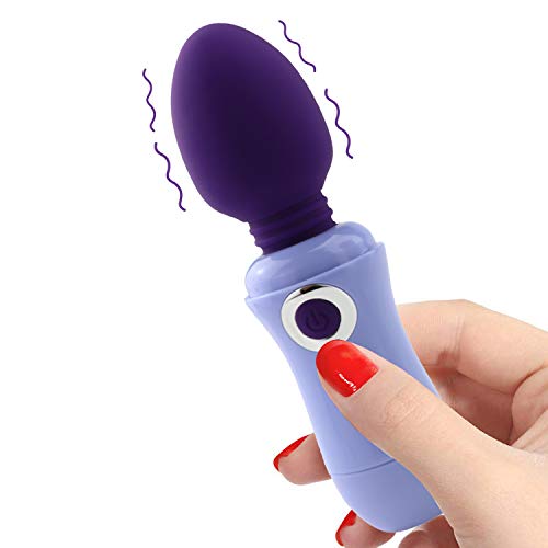 Mini Wand Massager with 10X Speeds Vibrations Modes, Whisper Quiet, Portable Small Size