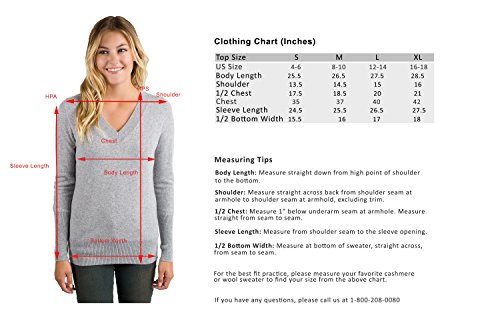 Image of JENNIE LIU Women's 100% Pure Cashmere Long Sleeve Ava V Neck Pullover Sweater