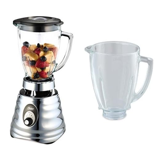 Oster - Batidora de vaso Clásica 600W y jarra de vidrio redonda - 0004655ESP + BLSTAJ-G00