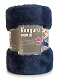 KANGURU Fluffi - Manta de Microfibra para Cama de Matrimonio, 230 x 230 cm
