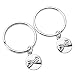 Top Plaza 2pcs/Set"Pinky Promise" Charm BFF Best Friend Forever Keychain Keyring Friendship - Couple Lover Valentine's Day Gift