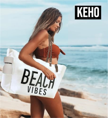 Keho Waterproof Beach Bag with Pockets For Women (Sandproof)3