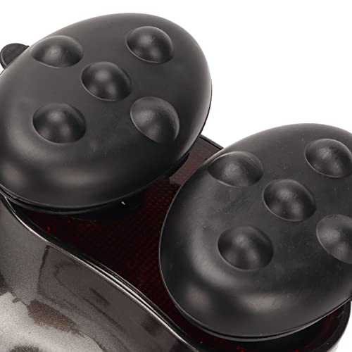 Anggrek Back Massager, Double Node Handheld Massage Device With Heating Mode Comfortable Household Deep Tissue Back Massager Powerful Electric Neck Massager For Shoulders Leg Foot #TOP4