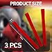 Wowangce 3 Pcs Winch Hook Pull Straps 1 Inch Wide 12 Inches Long Hook Strap Nylon Winch Strap for Cable Rope, Red