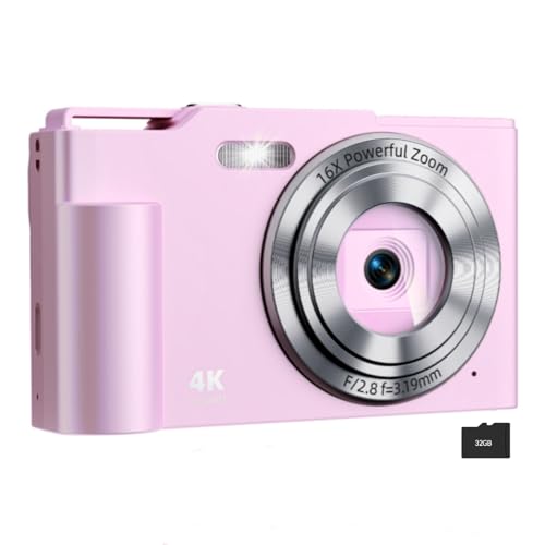 Digital Camera, FHD 4K Digital Point and Shoot Camera...