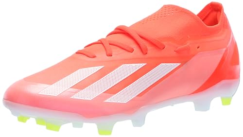 Adidas Unisex-Adult X Crazyfast Pro Firm Ground, Solar Red/White/Team Solar Yellow, 11