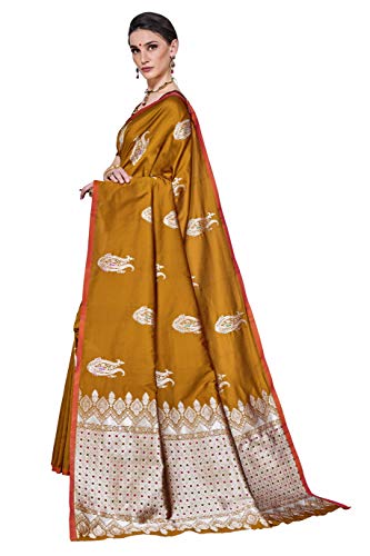 Image of Glory Sarees Women's Banarasi Silk Saree with Blouse Piece (GS Kara143 Parent)