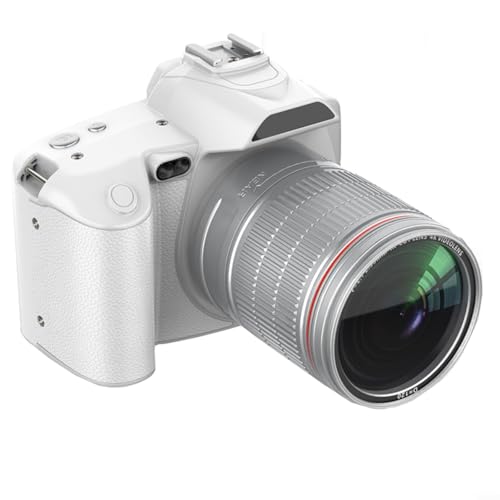 HomeVortex Fotocamera reflex digitale con doppio obiettivo, fotocamera anteriore e posteriore, zoom 16x, schermo LCD da 3,0 pollici, funzione di controllo remoto, apertura F2.7 per fotografia