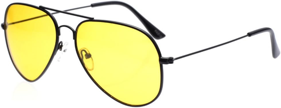 Outray Aviator Sunglasses for Men Women Night Vision Polarized Metal Frame Sunglasses for Driving-UV 400 Protection