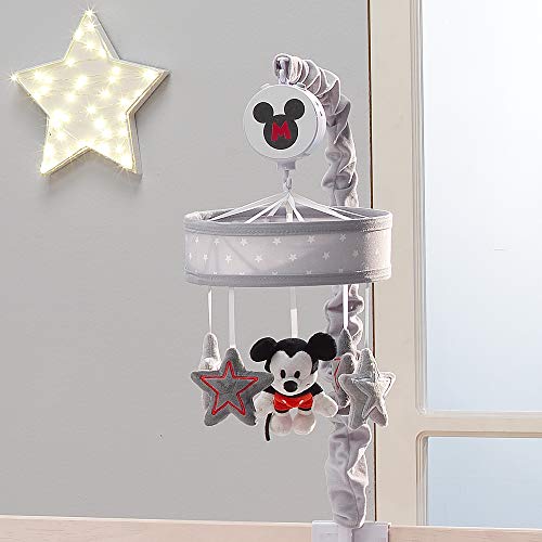 Lambs & Ivy Disney Baby Magical Mickey Mouse Musical Baby Crib Mobile - Gray #TOP4