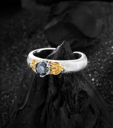 Moissanite Rings for Women – S925 Sterling Silver Adjustable Ring, Hypoallergenic, Perfect Jewelry Gift for Wedding, Valentine's Day, or Mother's Day2