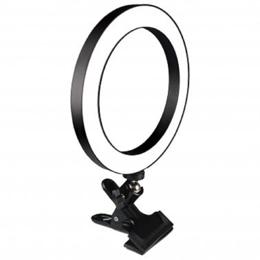 LED Selfie Ring Light 8" Diameter with Mounting Clamp
