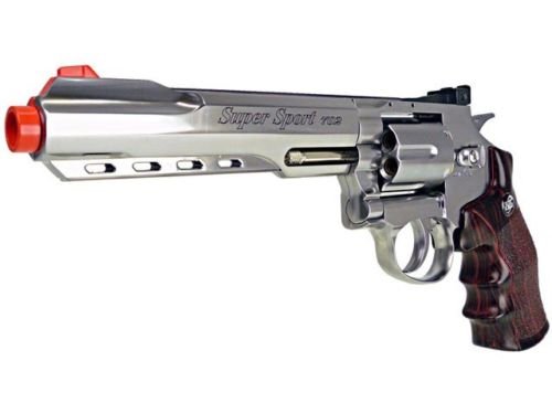 wg co2 powered air soft gun full metal revolver airsoft pistol gun 380 fps new(Airsoft Gun)