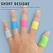 20Pcs Silicone Finger Sleeves - Comfortable Fit Finger Gloves for Sports, Work, Gardening - Anti-Slip Finger Cots - Thumb Brace for Trigger Finger Arthritis (Large for Men)