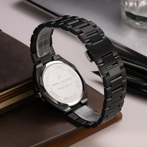Image of Daniel Hechter Paris Villiers Collection Analog Watch for Men with Round Dial, Small Seconds Sub-Dial, Luminos Hand and Hour Markers and Stainless Steel Strap - DHM1052