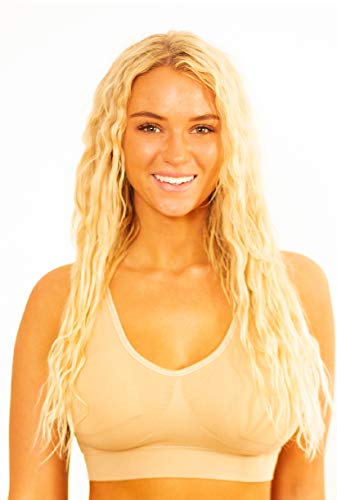 Marielle 3 Pack Comfort Bras (XXXL 18-22, 3-Pack Nude)