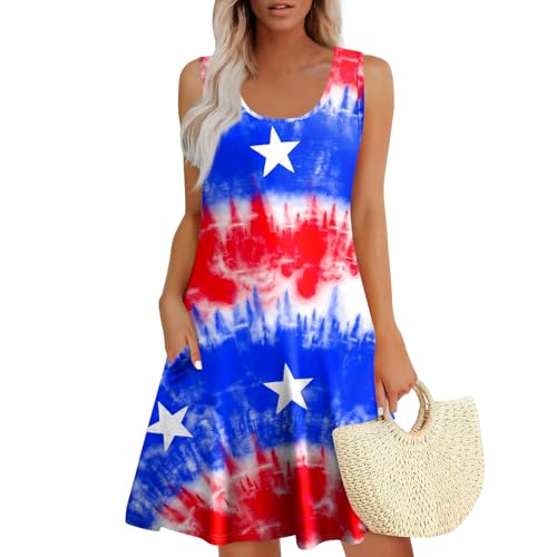 USA Dress Graphic Independence Day Patriotic USA Flag Dressy Maternity Festival O Neck Fashion 4th of July Outfits Vestidos De Verano para Mujer 2025 Dress Red