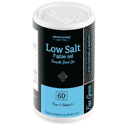 Aromasong Low Sodium Sea Salt 13 OZ. Salt Shaker 100%