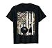 Camo US Flag Bowling Vintage Patriotic Bowler Men Women Kids T-Shirt