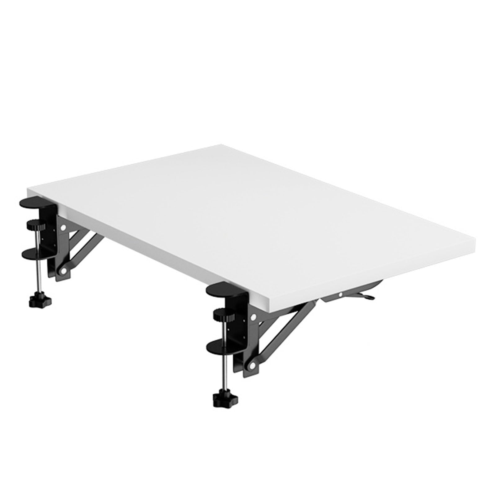 Verstellbare Schreibtischerhöhung, Klemm-Schreibtischregal, platzsparend, Büro-Organizer, faltbarer Monitorständer, ergonomisches Schreibtischzubehör, kein Bohren, perfekt für Zuhause und Büro