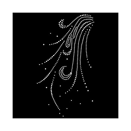 Decorazione termoadesiva con strass, motivo