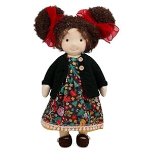 Handmade Collect Rag Doll Waldorf Doll Adult Present with Exquisite Box Harper 12