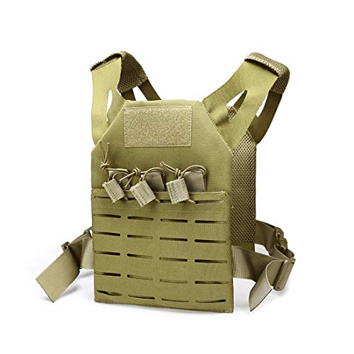 DMAIP Outdoor Children's Ultra Light Vest Tactical Kid Multi-Pocket Vest Military Training Hiking