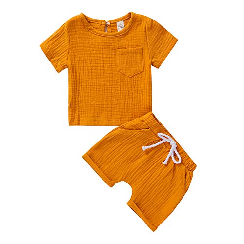Bequemes Sommer-Outfit für Kleinkinder: MAI Kleinkind Baby Jungen T-Shirt und Shorts Set