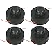 Produktbild Spares2go Spule & Schnur für Wolf Rasentrimmer/Trimmer (4 Stück)