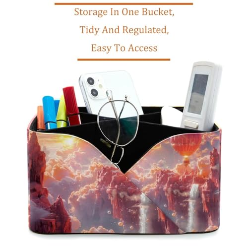 Porte-stylos rectangulaire orange pour ranger la papeterie