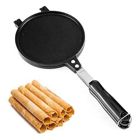 Dyna-Living Waffle Cone Maker Ice Cream Cone Maker 8.6 inches Household Waffle Bowl Maker Non-stick Egg Roll Maker for DIY Ice Cream Waffle Cone Desserts Cover
