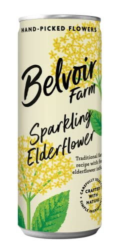 Belvoir - Boisson Pétillante à la Fleur de Sureau - Sans Édulcorants, Sans Conservateurs ni Colorants - Boisson Artisanale à l'Eau de Source - Aucun Ajout d'Arômes - 12 Canettes de 250 ml Cover