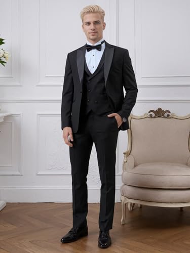 Suits for Men Slim Fit Mens Tuxedo Classic Fit 2 Piece Suits for Business Wedding Party Prom3