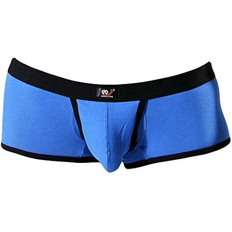 Xuba Wang Jiang WJ Sexy Boxer Shorts Boxer Shorts Hipster Underwear Blue Push Up Cover