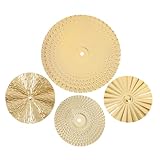 BESTonZON 4stücke Eisen Anhänger Sunburst Geometrische Anhänger Wand Dekoration Runde Metall Wanddekor Vintage Gartenhaus Zubehör