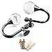 Hipiwe Clear Glass Crystal Curtain Hold backs Tiebacks Wall Hook Tassel Holder Set of 2 (Black)